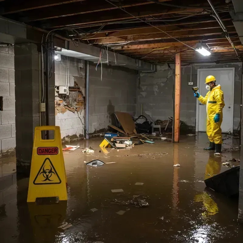 Flooded Basement Electrical Hazard in Brighton, CO Property